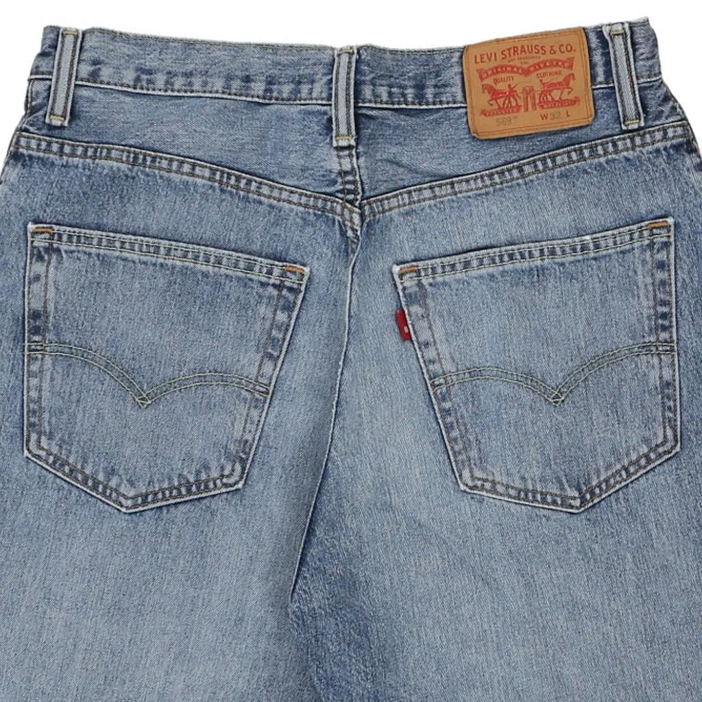 569 Levis Denim Shorts - 33W 8L Blue Cotton