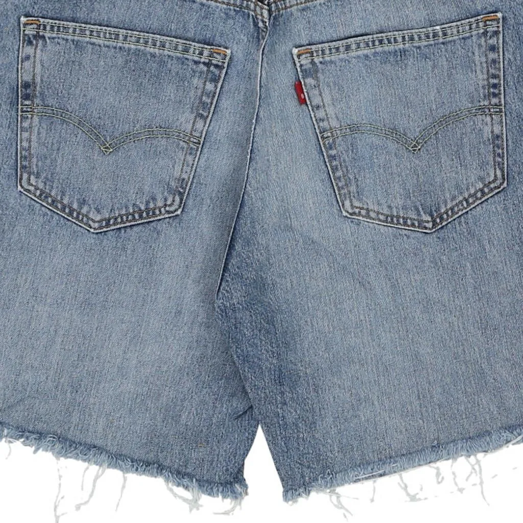 569 Levis Denim Shorts - 33W 8L Blue Cotton