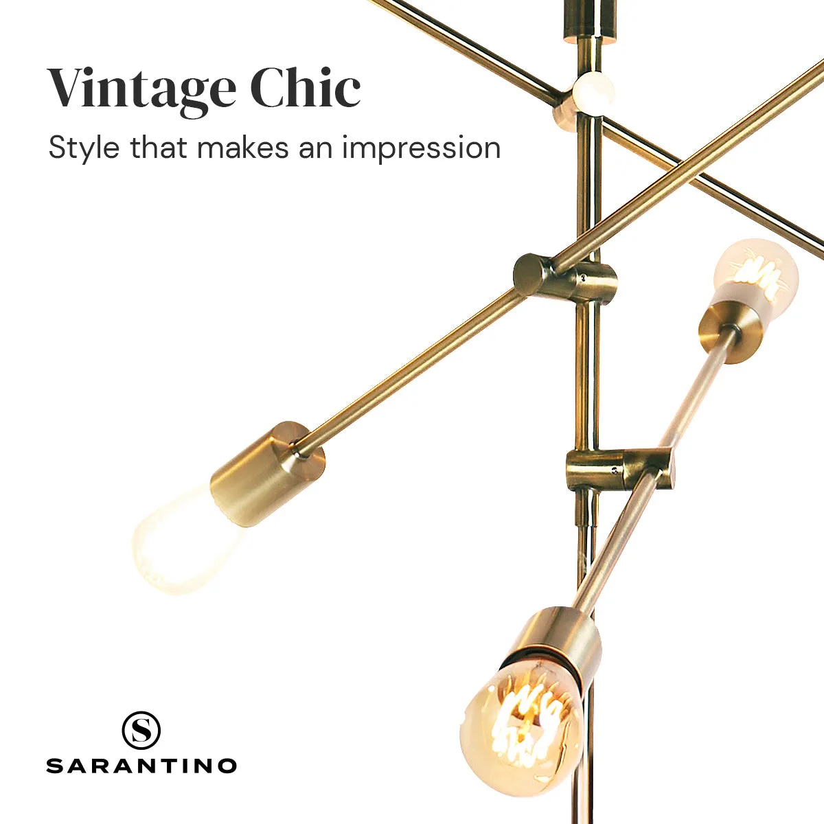 6-Light Metal Sputnik Floor Lamp | Bold Design, Industrial Style
