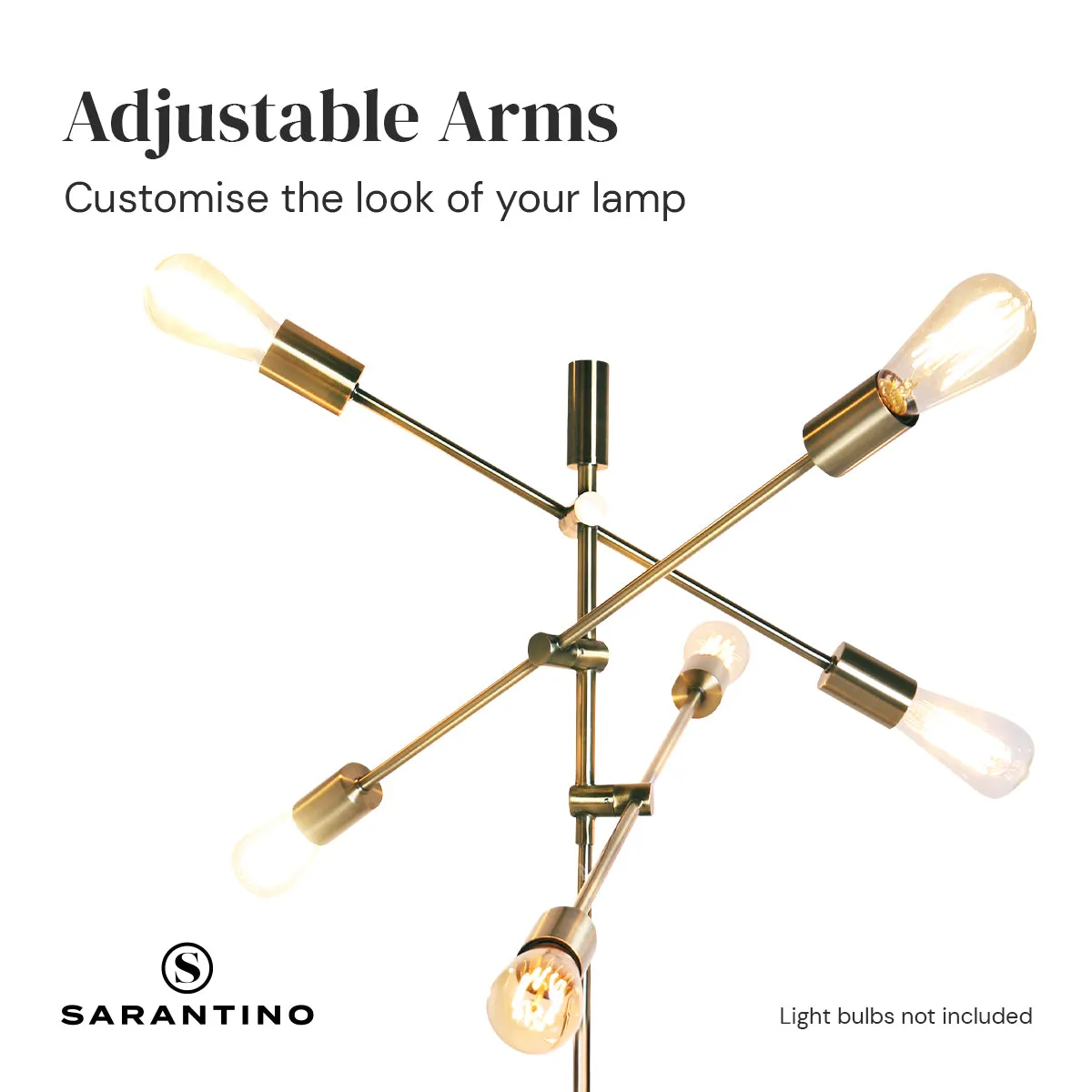 6-Light Metal Sputnik Floor Lamp | Bold Design, Industrial Style