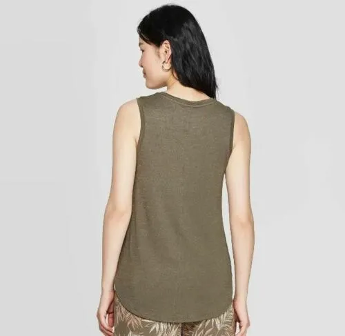 A New Day Women's Easy Fit Crewneck Tank Top Shirt