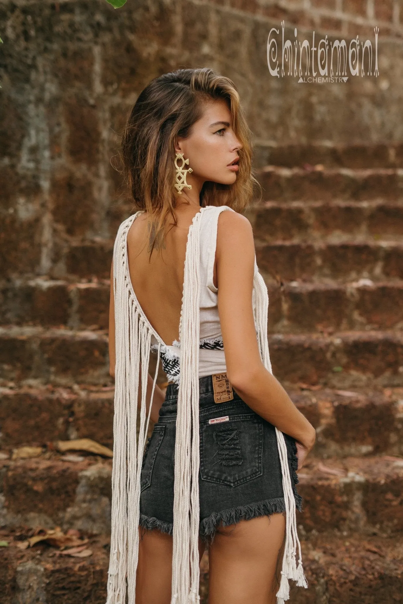Apache Crop Top / Light Gray
