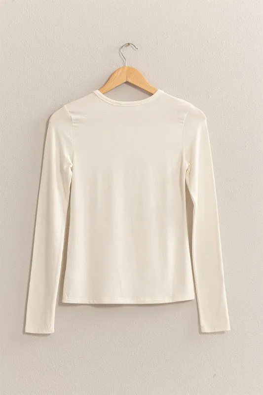 Basic LS Crew Neck Top