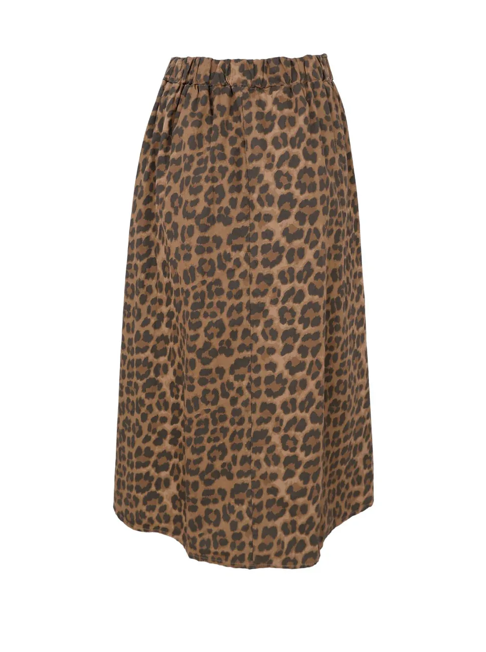 Black Colour Bcabbie Leopard Skirt