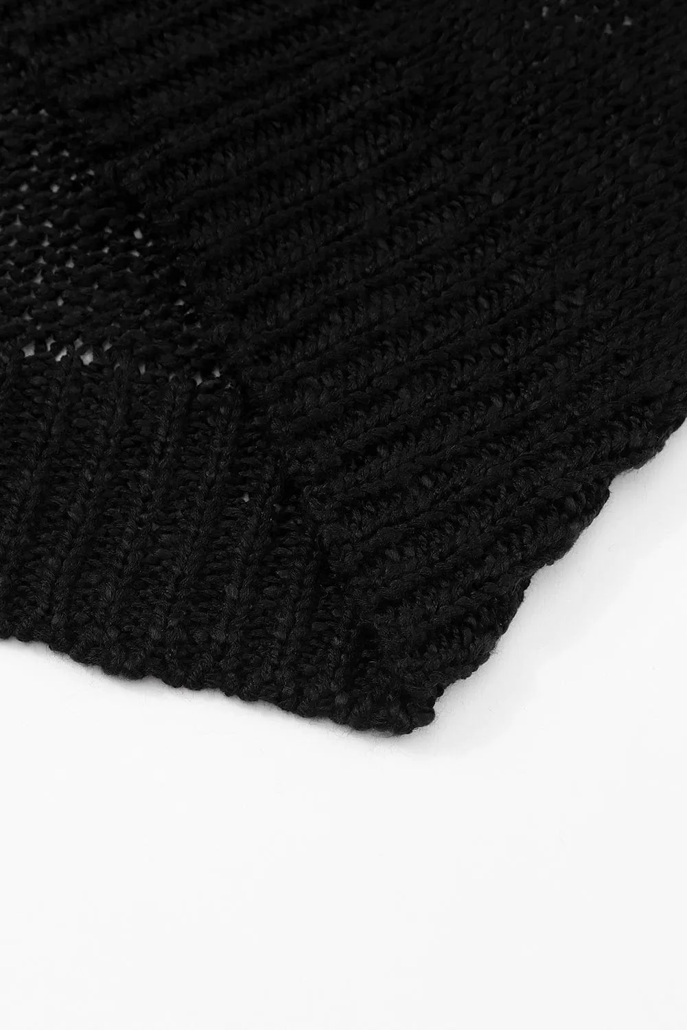 Black Knit Cardigan for Women