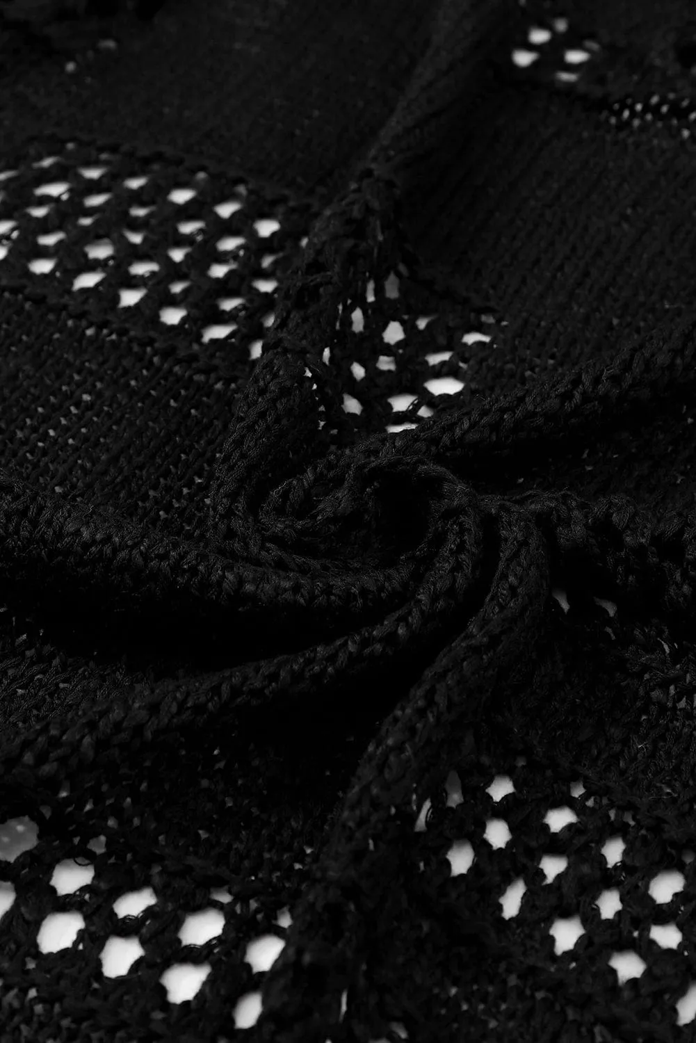 Black Knit Cardigan for Women