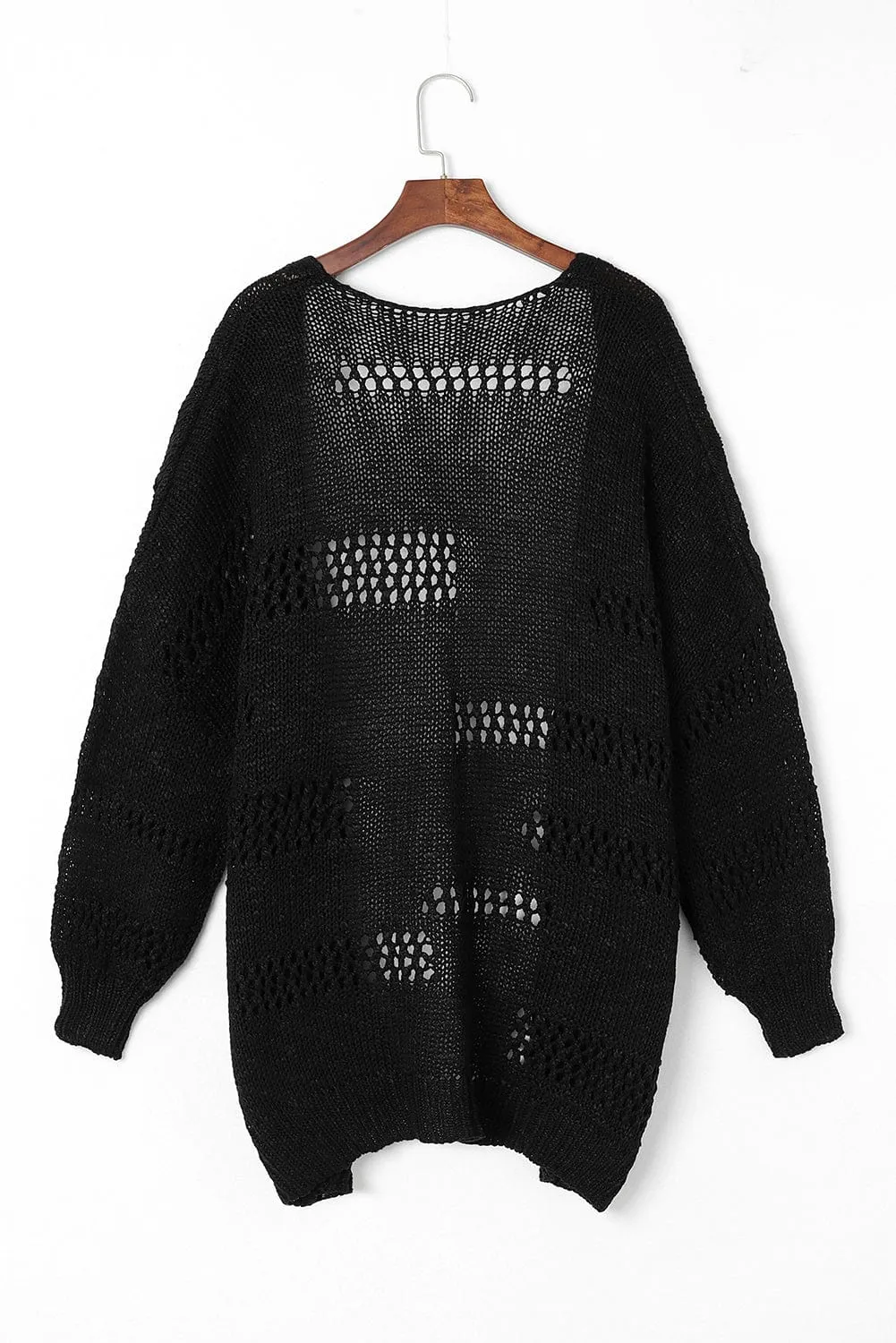Black Knit Cardigan for Women