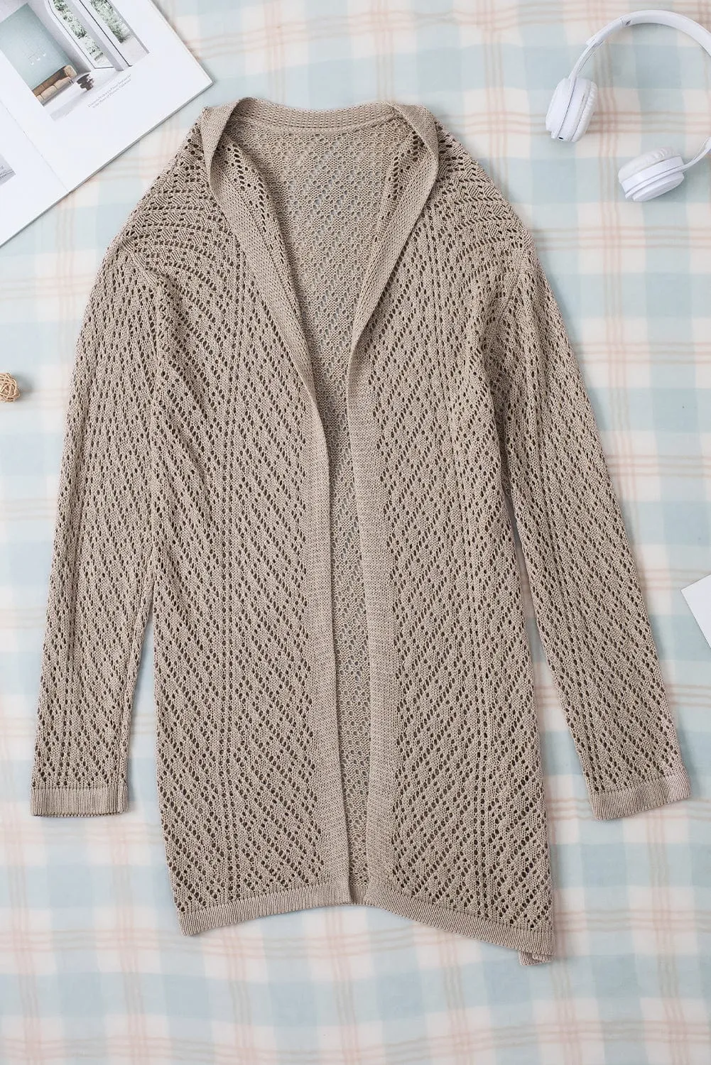 Black Knit Cardigan for Women