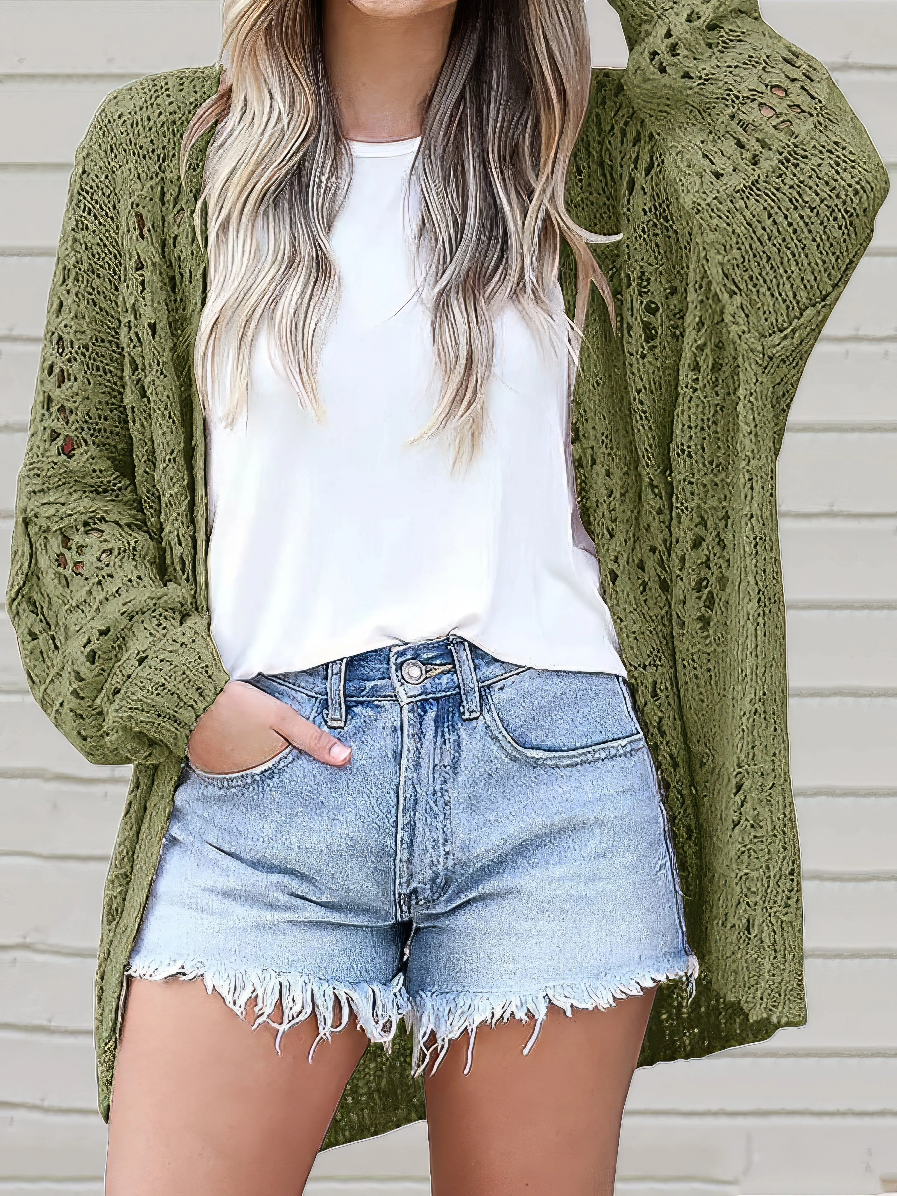 Black Knit Cardigan for Women