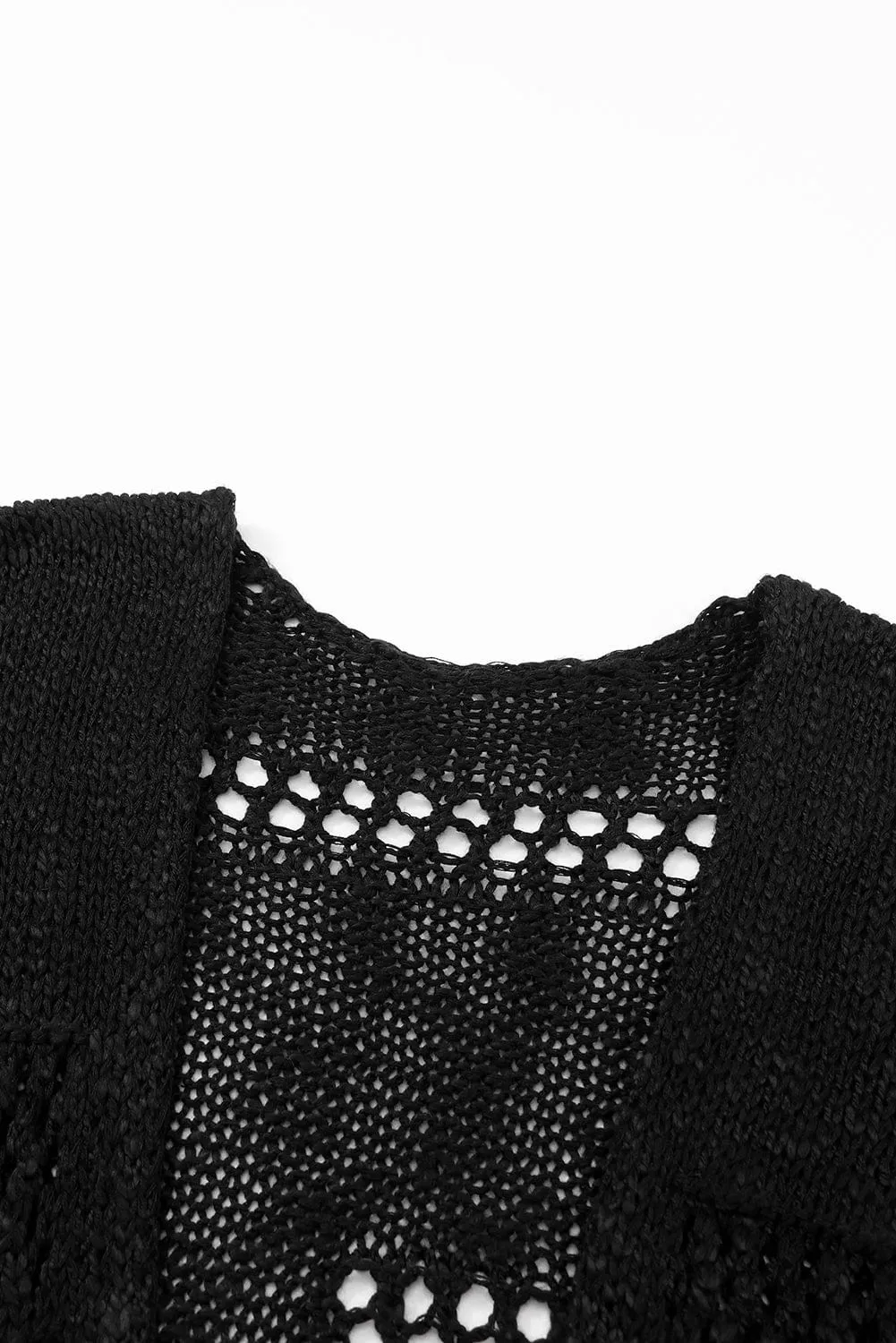 Black Knit Cardigan for Women