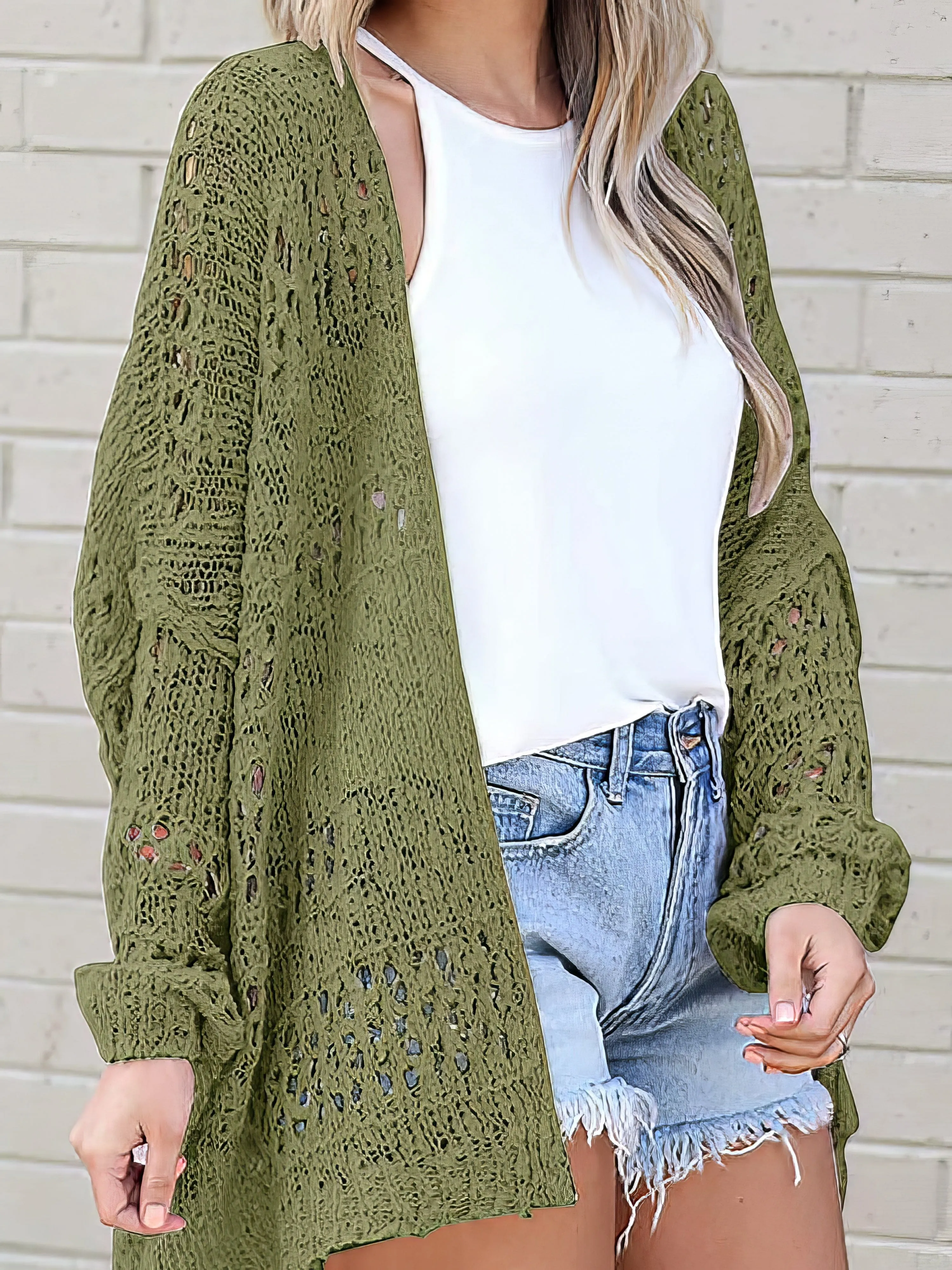 Black Knit Cardigan for Women