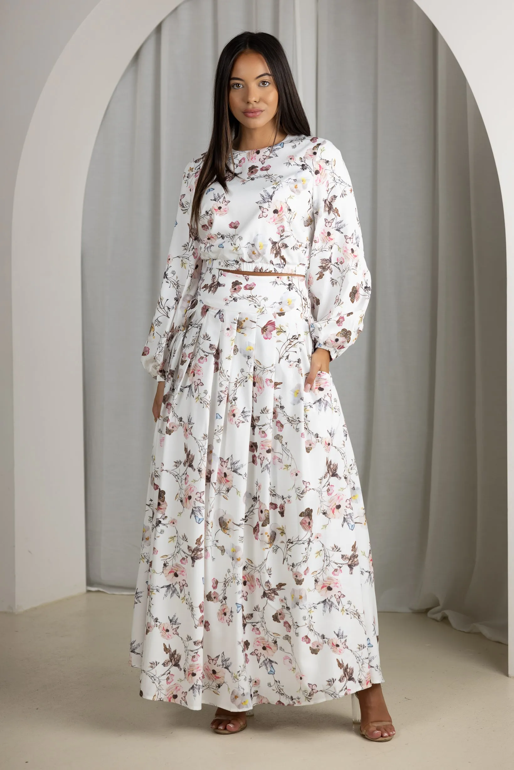 Charmaine Floral White Bundle