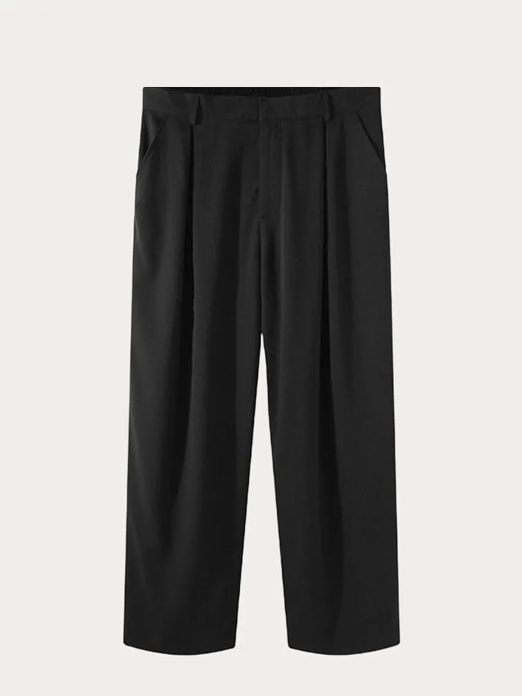 Comfy Pleated Wide Leg Slack Pants