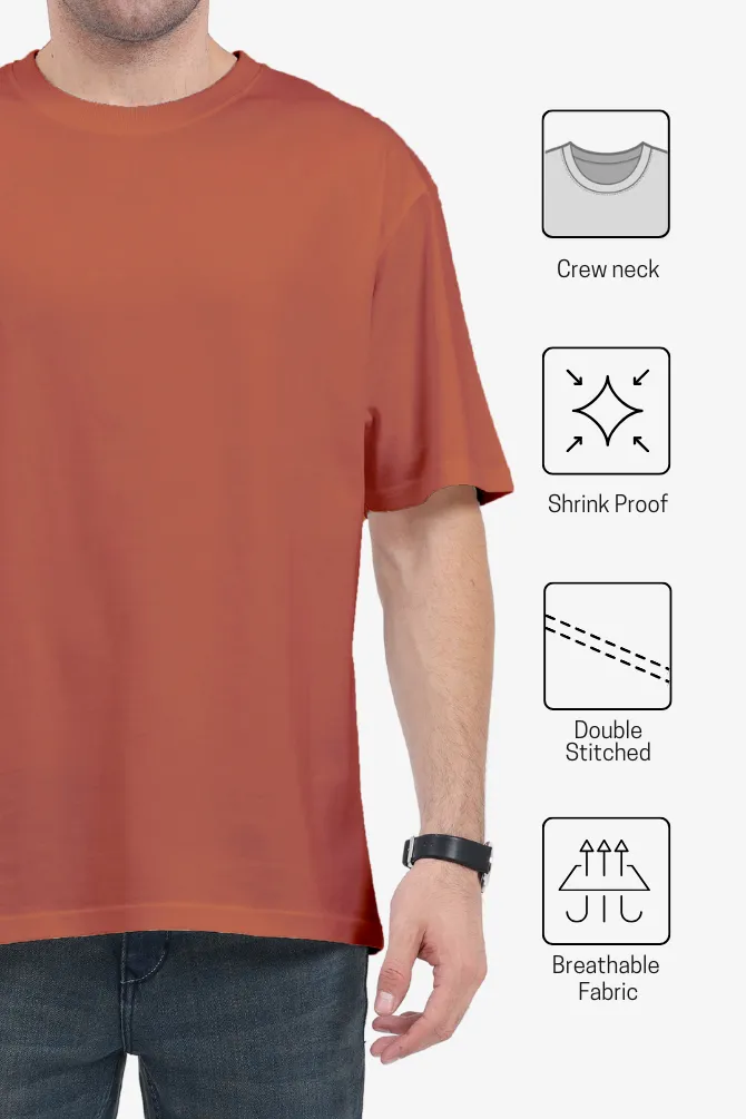 Coral Oversized T-shirt for men