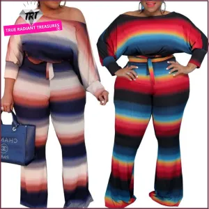 Crop Top and Wide-Leg Pants Set