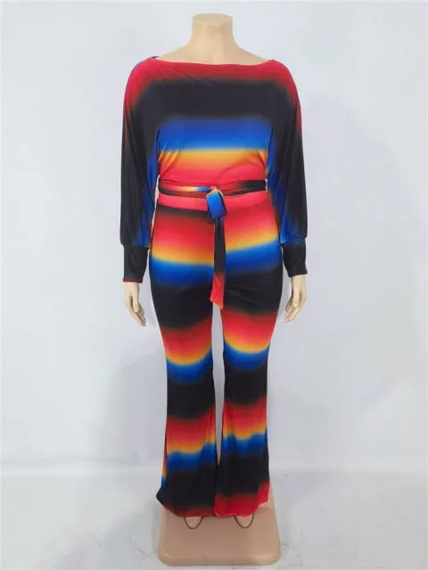 Crop Top and Wide-Leg Pants Set