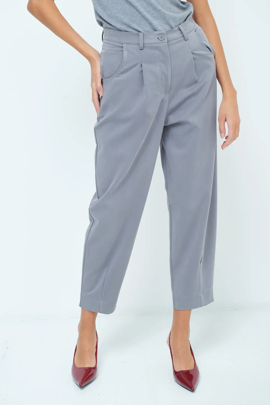 Cropped tailored trousers wholesale