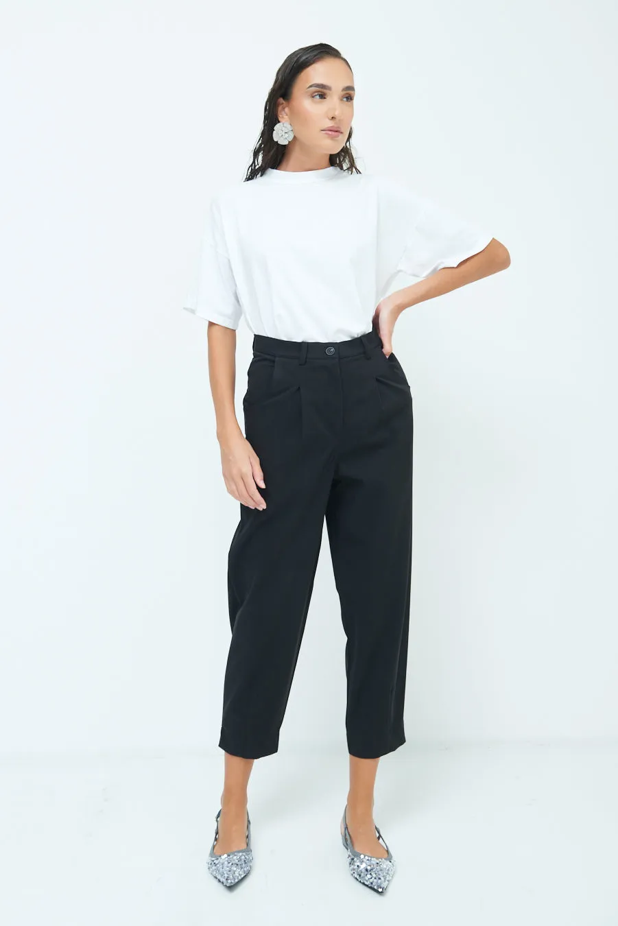 Cropped tailored trousers wholesale