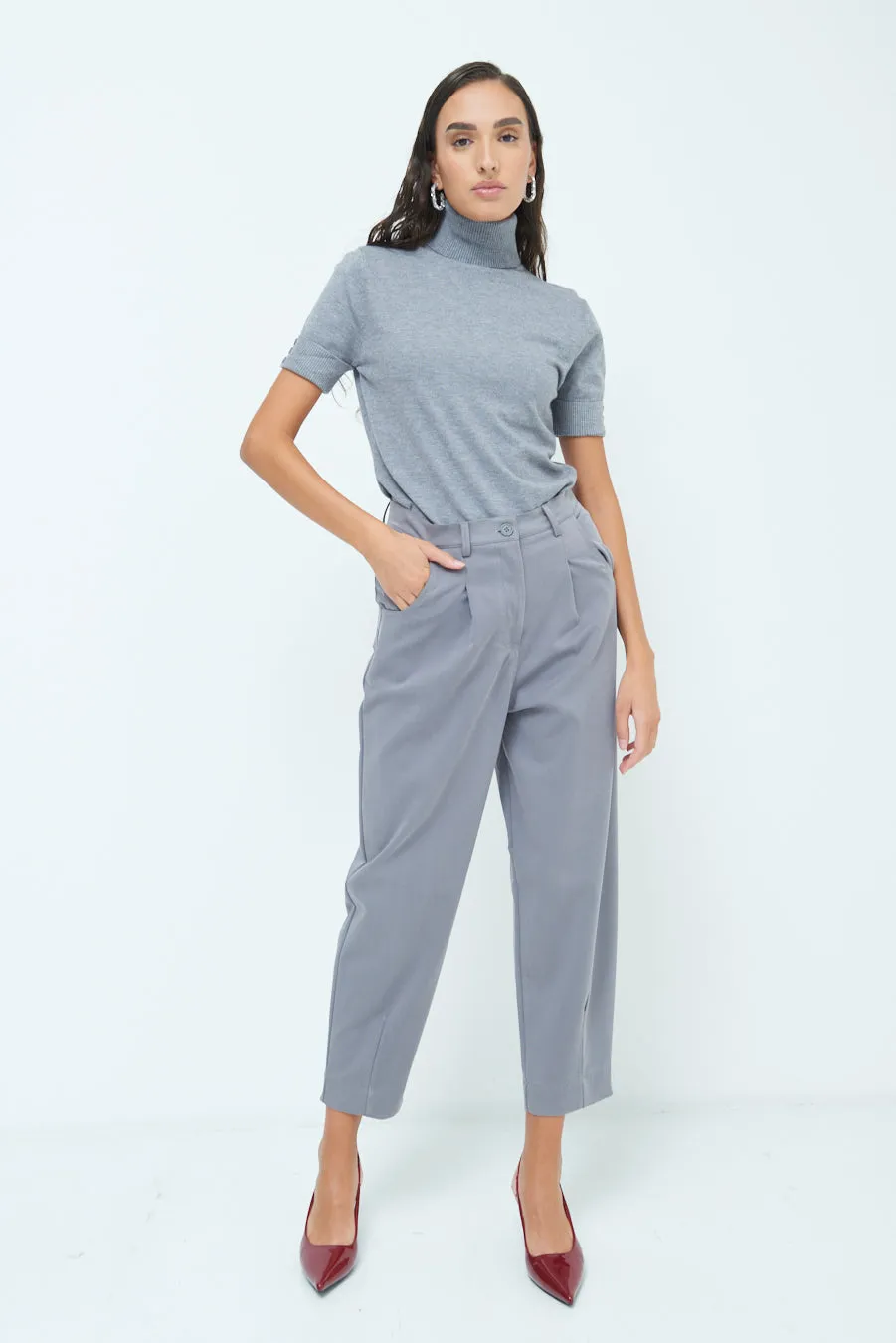 Cropped tailored trousers wholesale