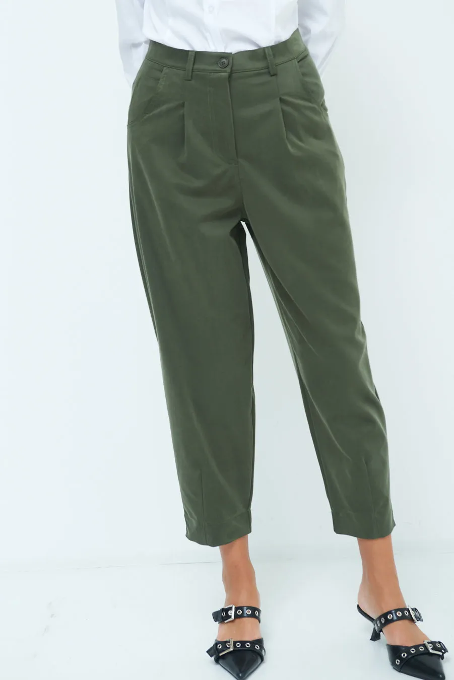 Cropped tailored trousers wholesale