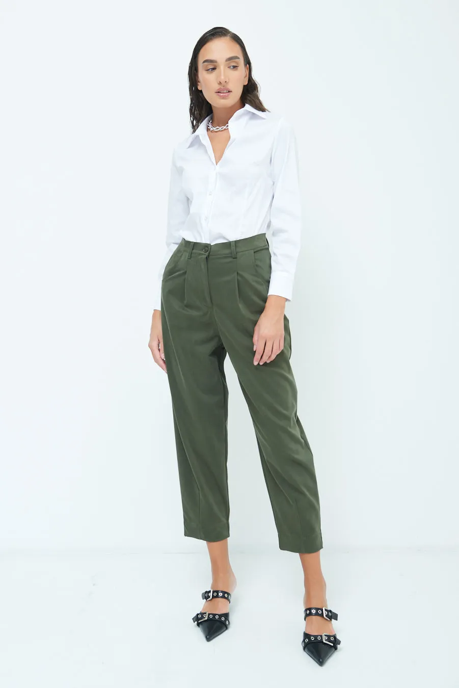 Cropped tailored trousers wholesale