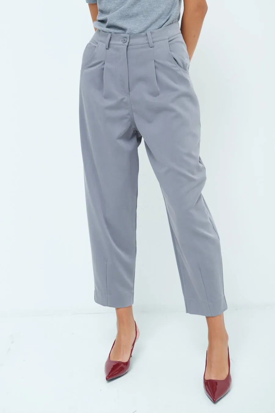 Cropped tailored trousers wholesale