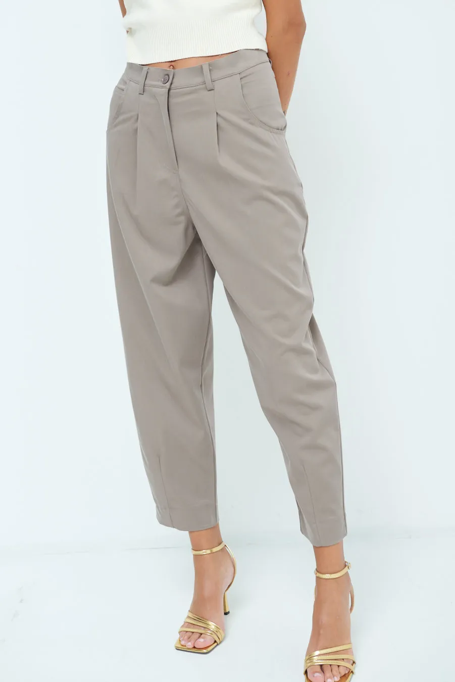 Cropped tailored trousers wholesale