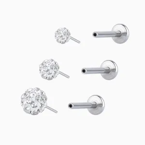 Disco Ball Push-in Stud