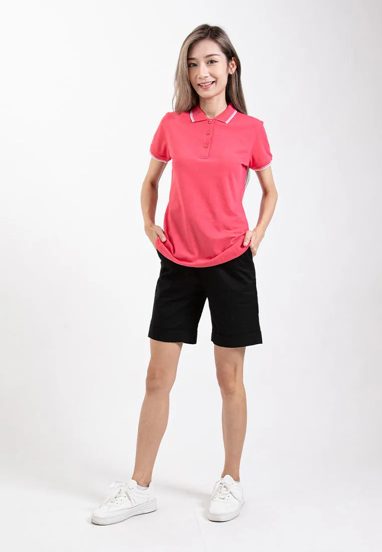 Forest Ladies 17/18" Stretchable Cotton Linen Elastic Waist Women Bermuda Shorts Pants | Seluar Perempuan - 860151