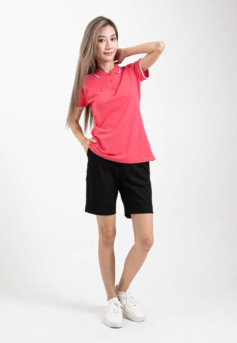 Forest Ladies 17/18" Stretchable Cotton Linen Elastic Waist Women Bermuda Shorts Pants | Seluar Perempuan - 860151