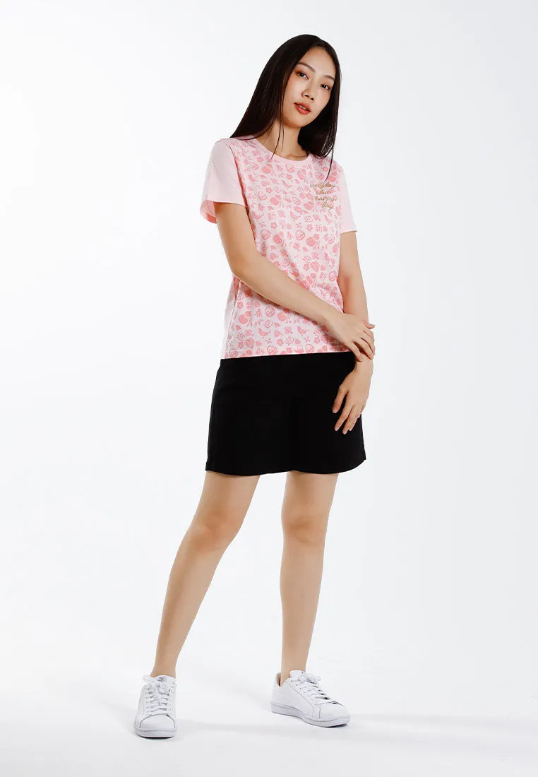 Forest Ladies Stretchable Cotton Linen Pleated Bermuda Shorts Women Short Pants - 870151