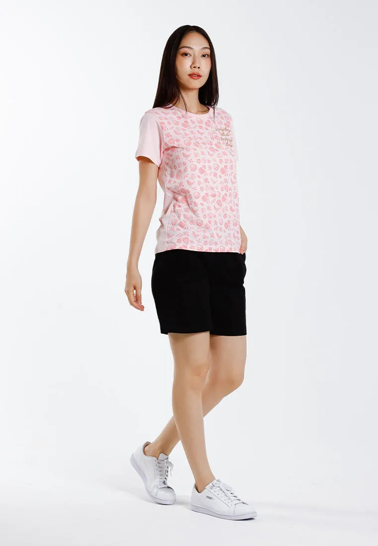 Forest Ladies Stretchable Cotton Linen Pleated Bermuda Shorts Women Short Pants - 870151