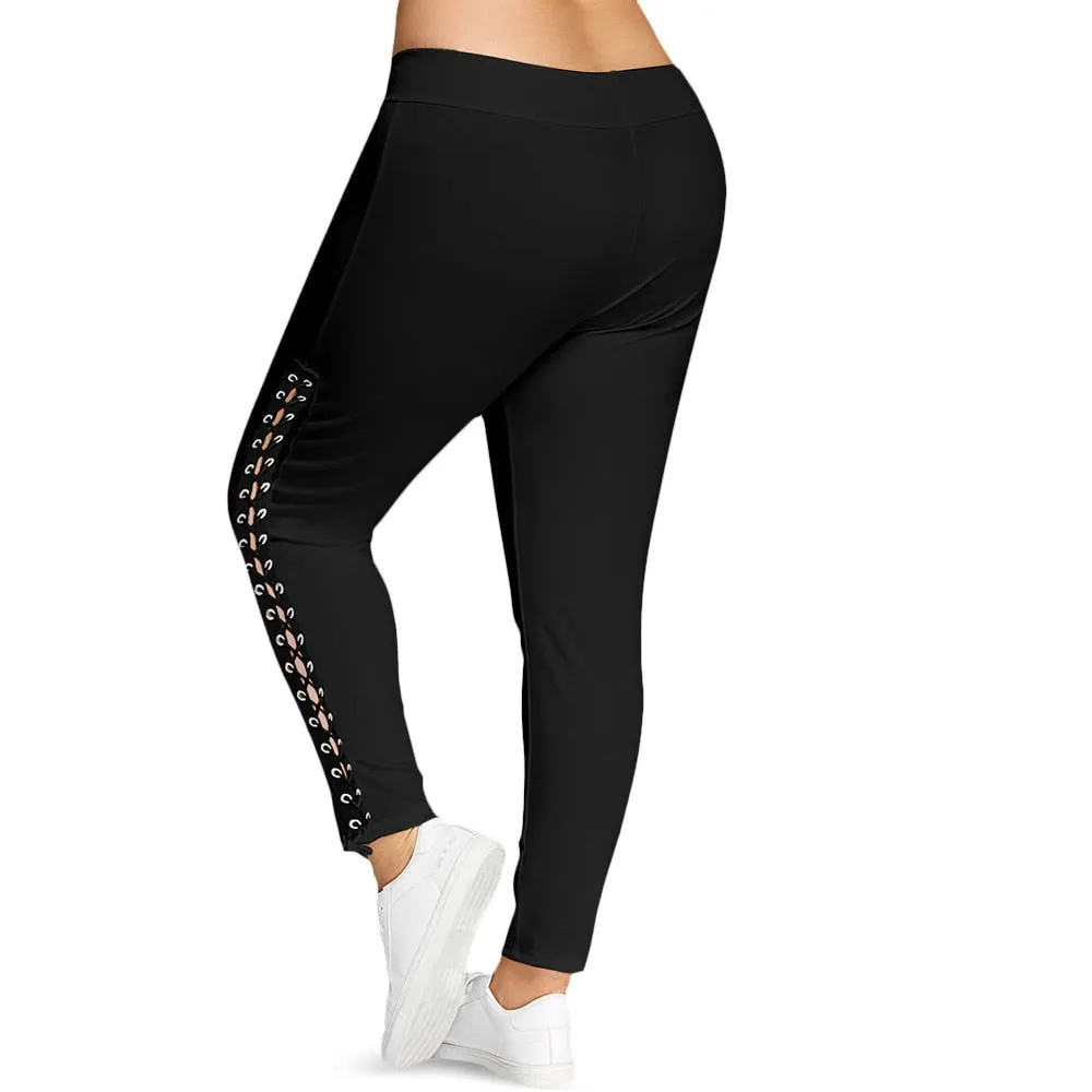 Grommet Skinny Leggings 2019