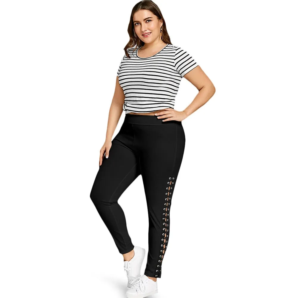 Grommet Skinny Leggings 2019