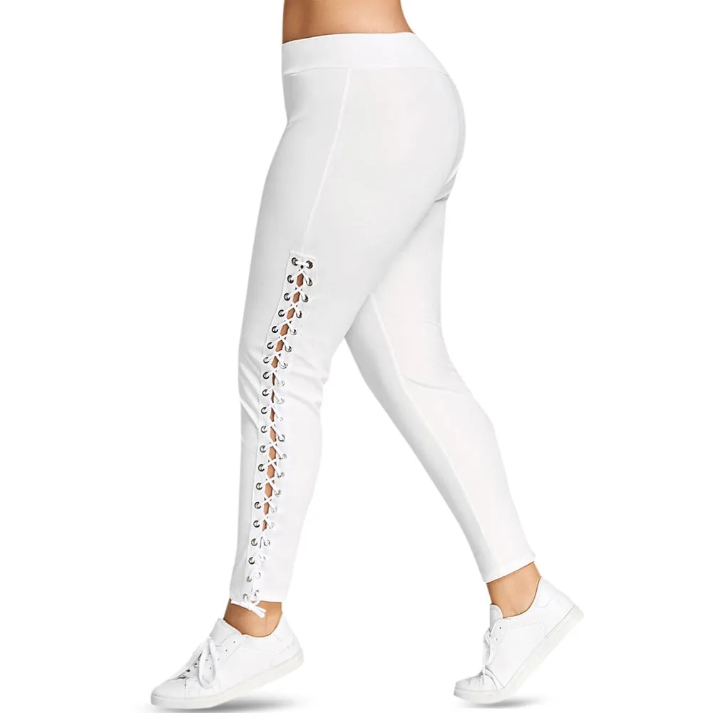 Grommet Skinny Leggings 2019