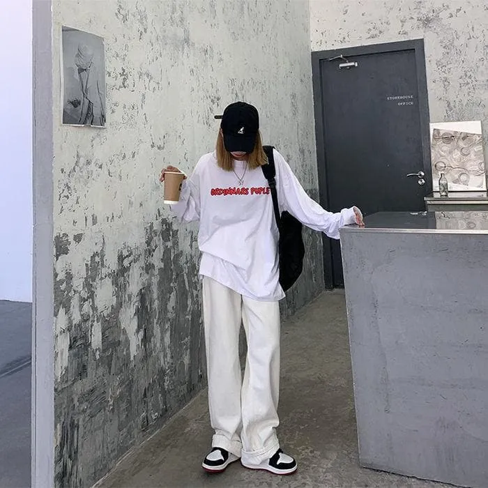 High Waist Jeans With Wide Legs
