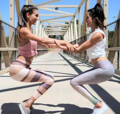 High Waist Printed Yoga Pants