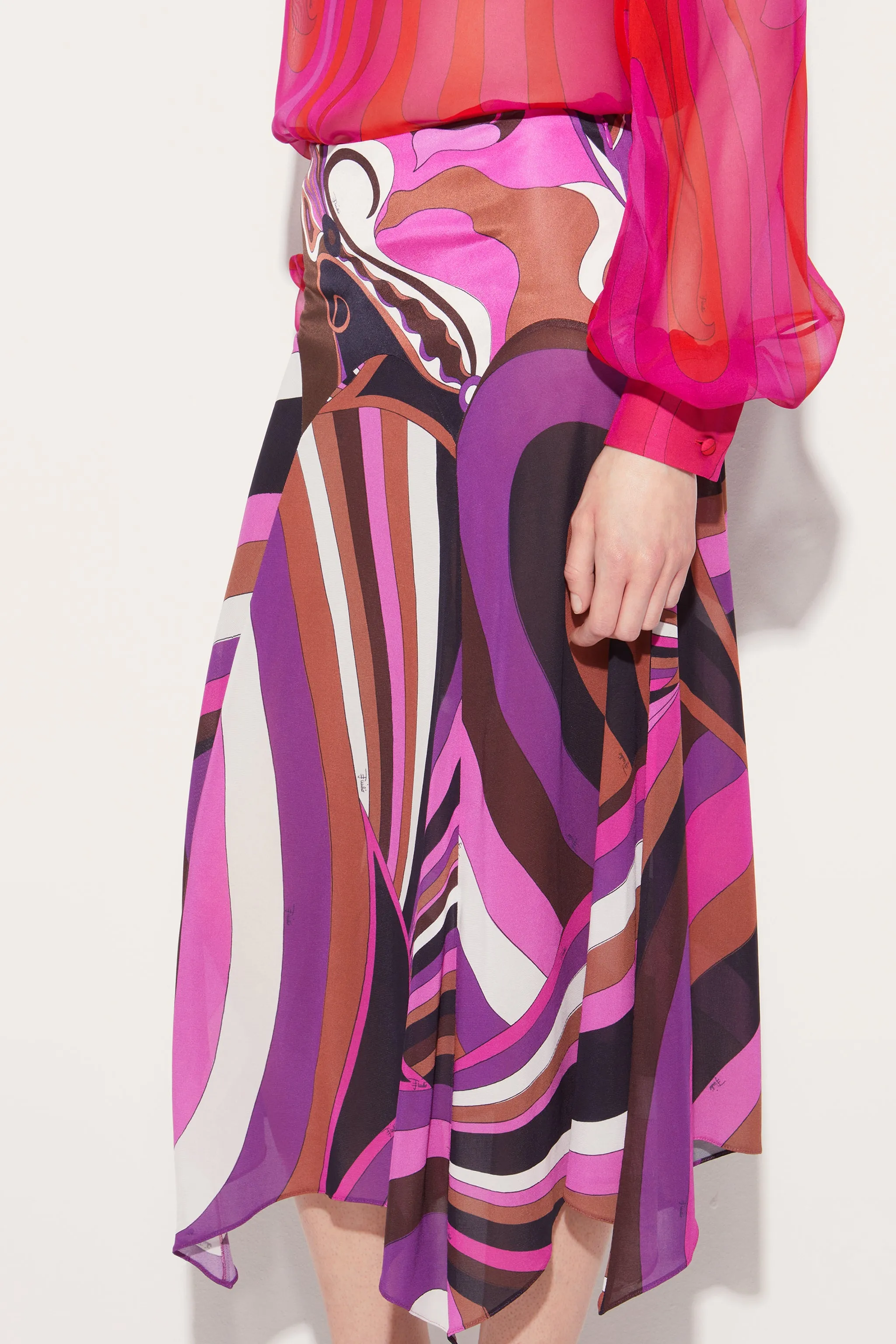 Iride-Print Skirt