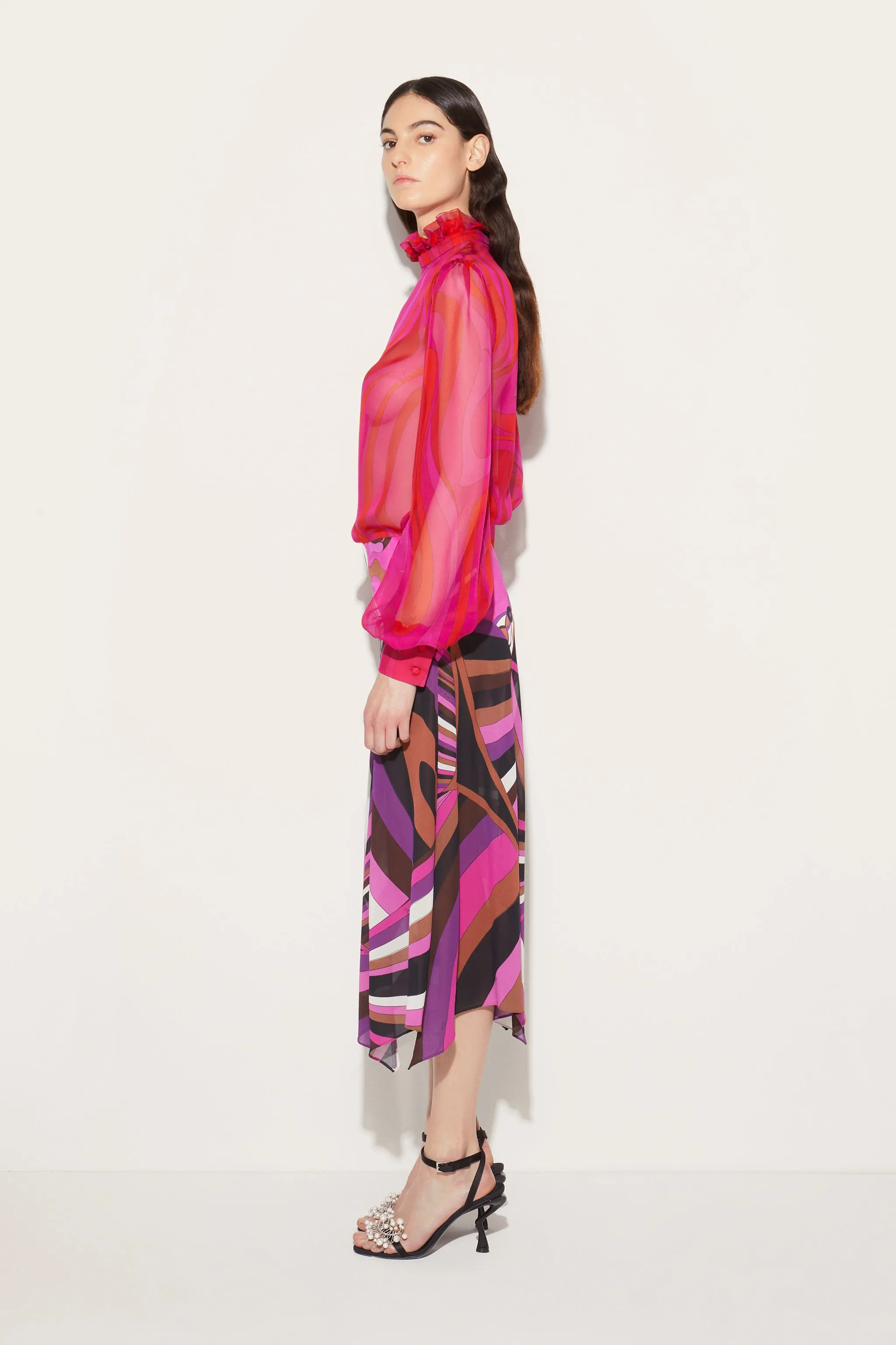 Iride-Print Skirt