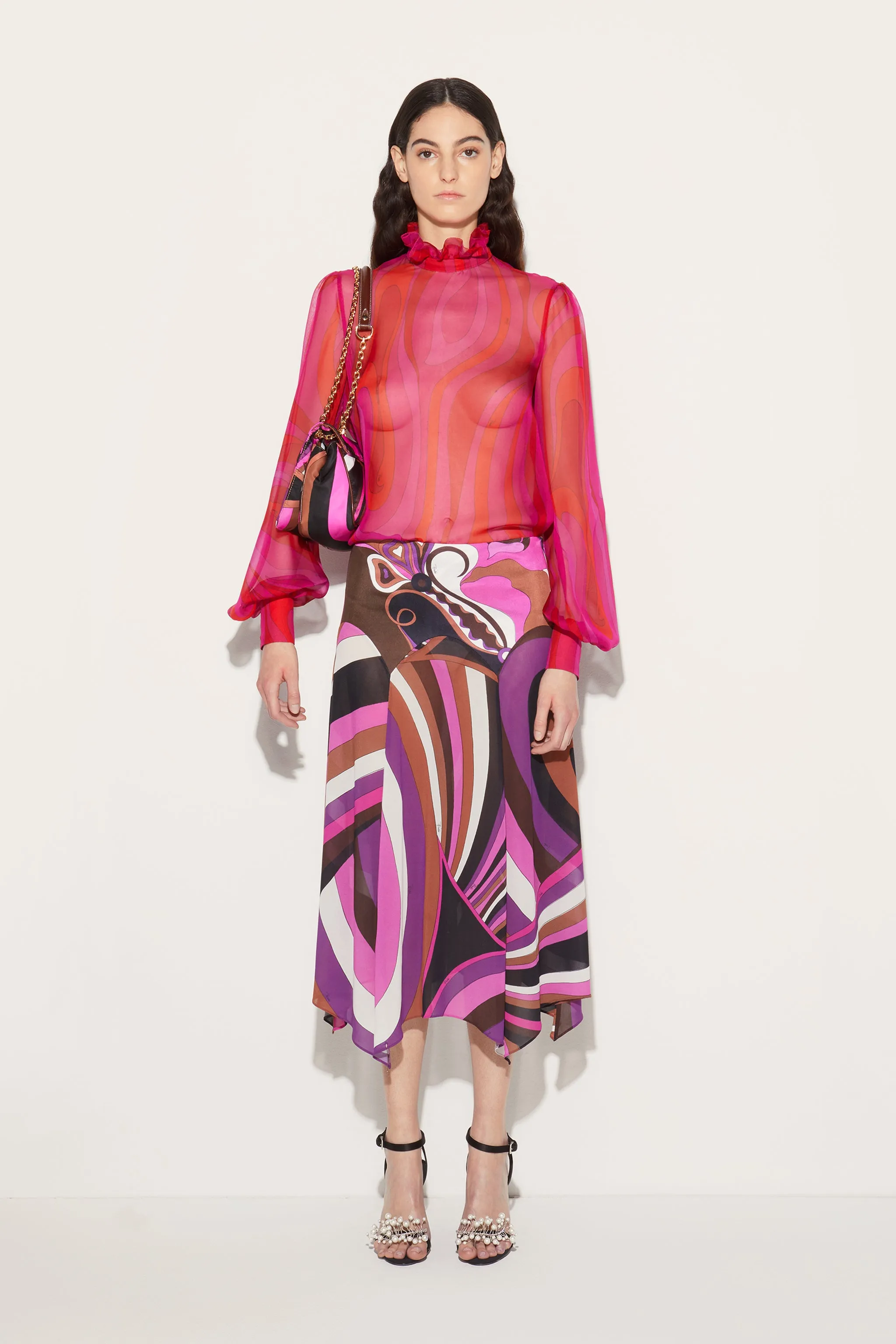 Iride-Print Skirt