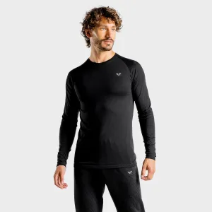 Luxe Long Sleeves Tee - Onyx