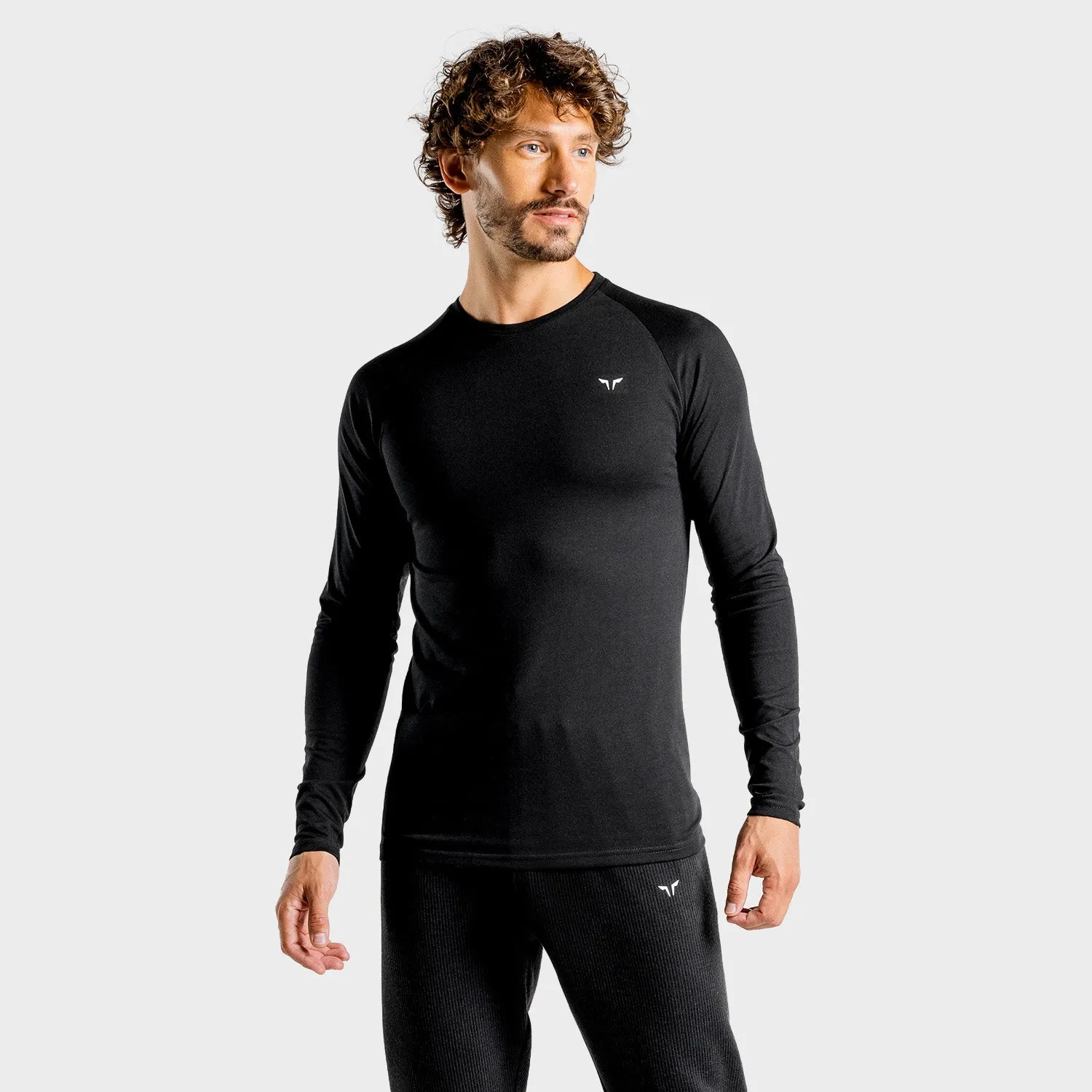 Luxe Long Sleeves Tee - Onyx