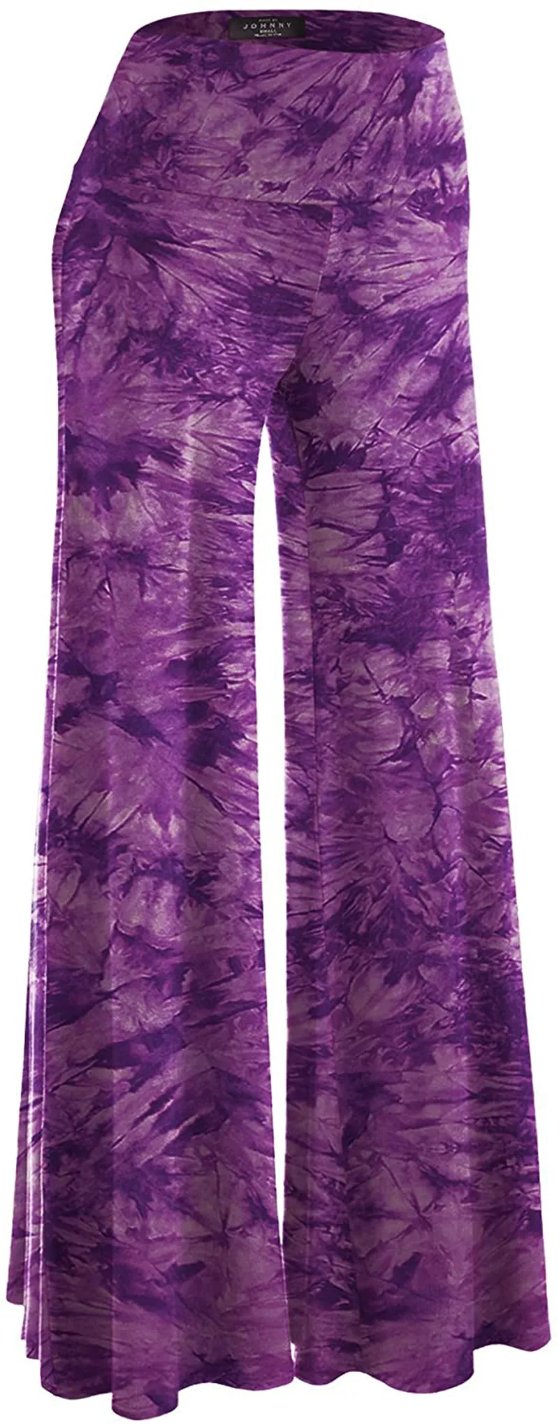 Made By Johnny Women's Casual Comfy Solid Wide Leg Palazzo Lounge Pants