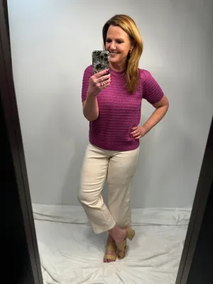 Magic Pants - Wide Leg Capri in Gardenia