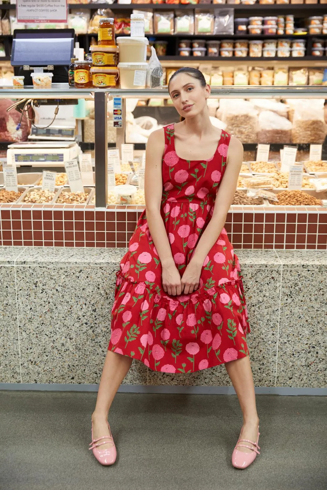 Marie Fleur Midi Dress