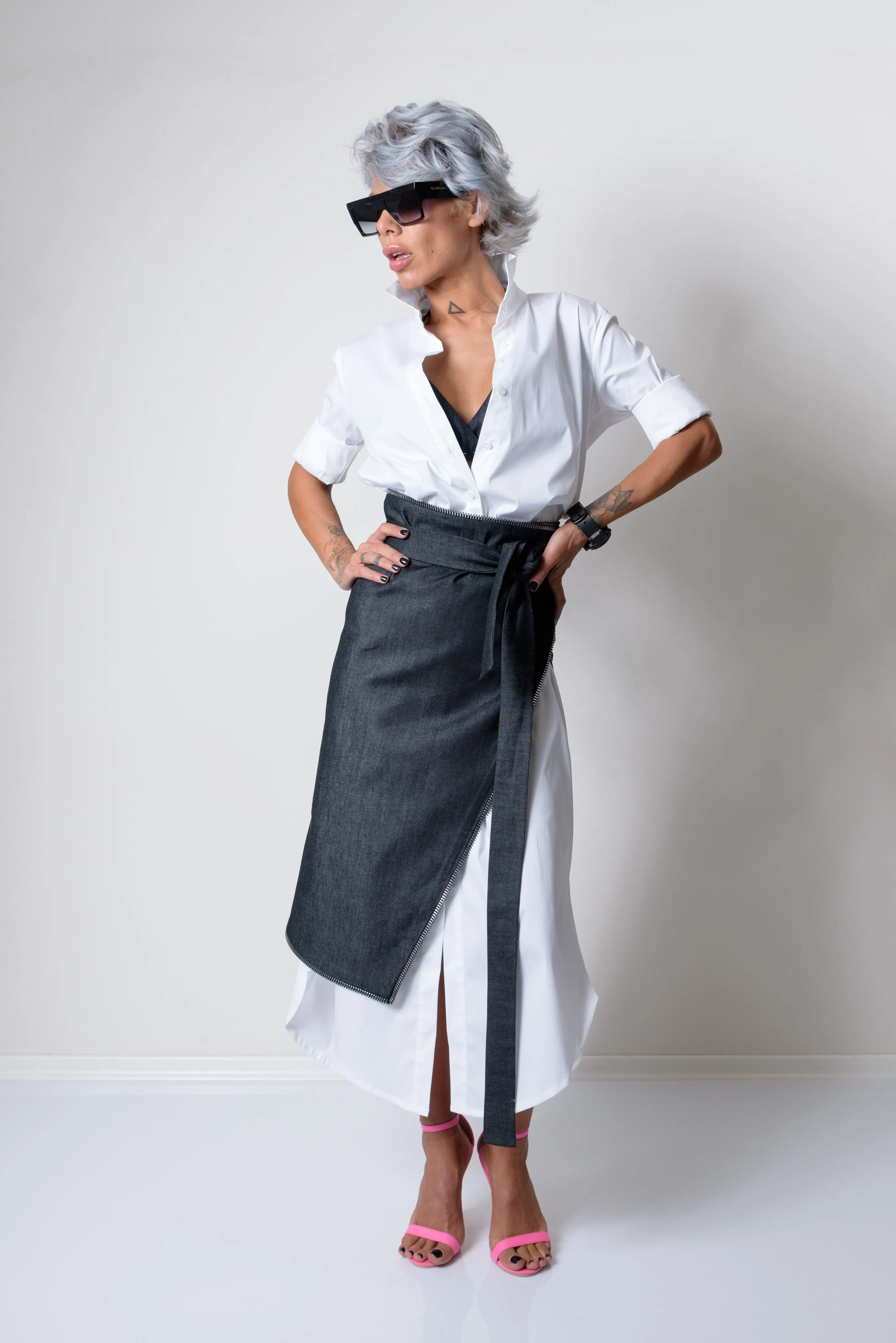 Maxi Oversized White Shirt Dress