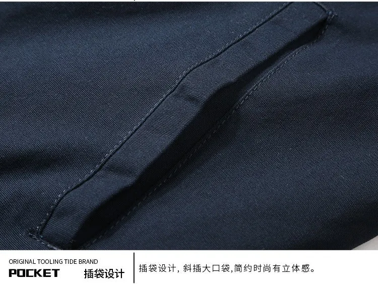 Men Winter Warm Lamb Thick Fur Collar Fleece Bomber Denim Jacket | AL-1855
