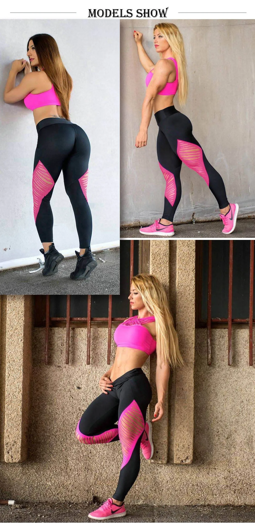 Mesh High Elastic Gym Pants