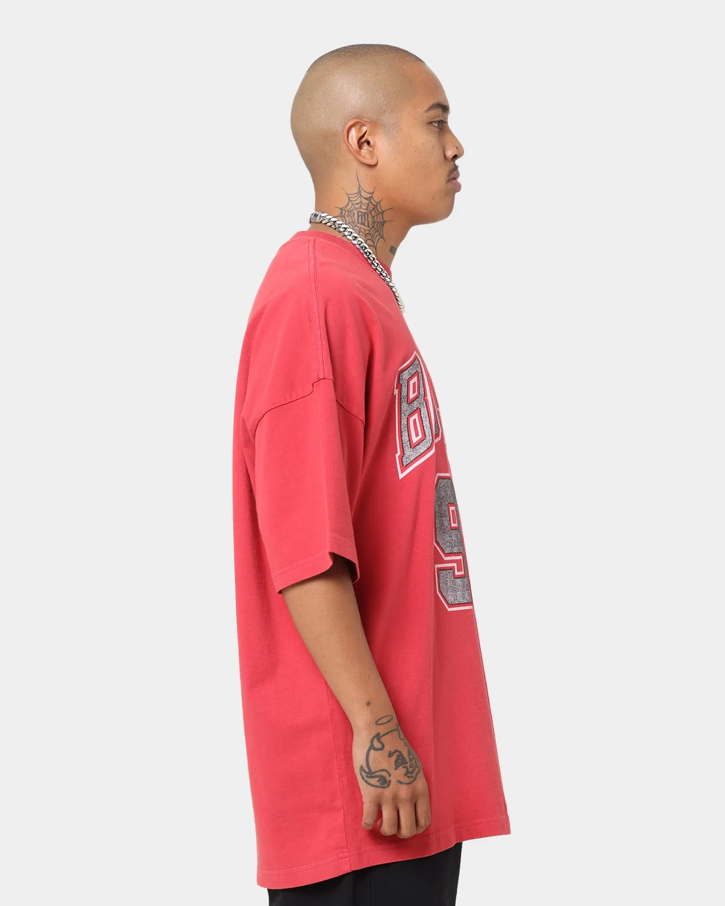 Mitchell & Ness Chicago Bulls Dennis Rodman Oversized T-Shirt Faded Red