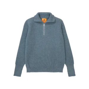 Navy Half-Zip Light Indigo